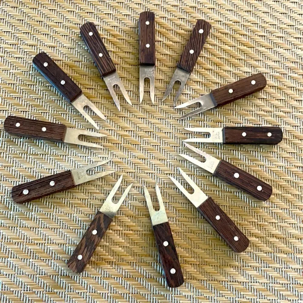 Set of 12 Mid Century Cocktail Forks